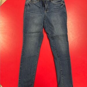 Jessica Simpson dark wash high rise skinny ankle Women's Blue Jeans